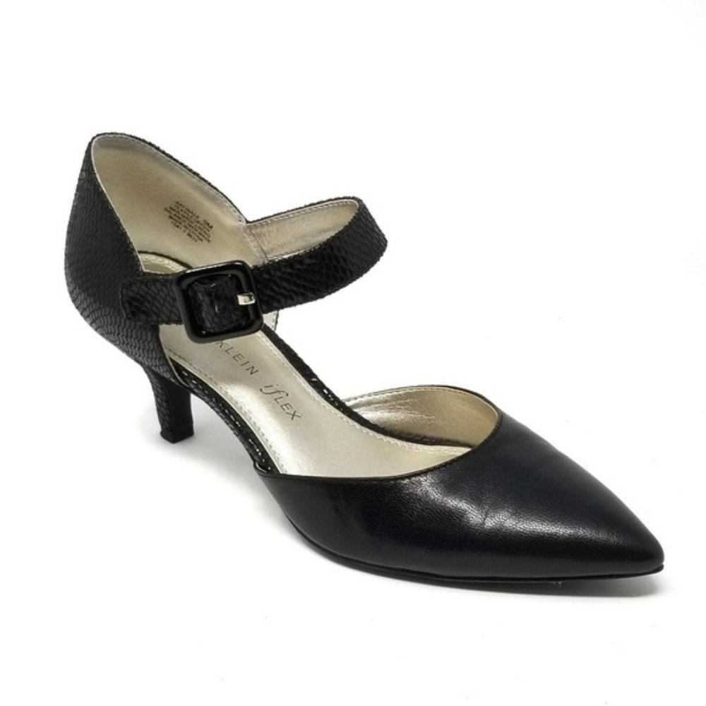 Anne Klein iFlex Low Heels/Pumps, Ankle Strap, "Finale"